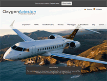 Tablet Screenshot of oxygenaviation.com